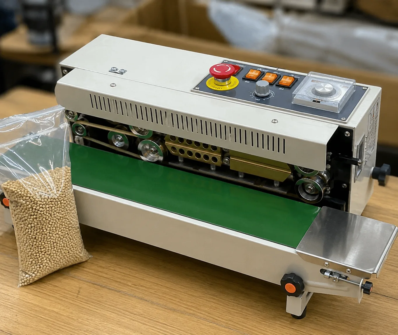 Mini Continuous Band Sealer Packing Machine
